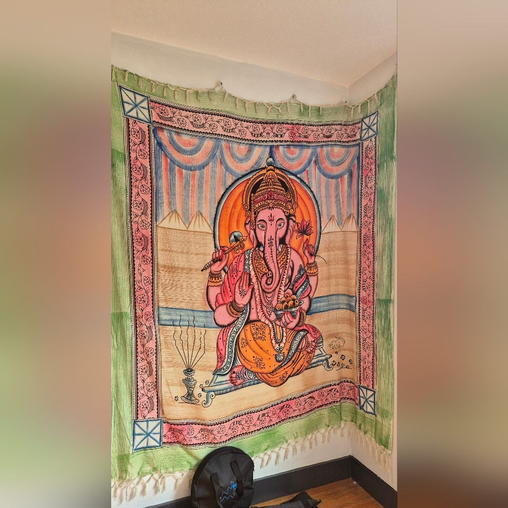 Urban Outfitters LORD GANESHA Vibrant Multicolor Tapestry Wall Hanging